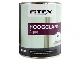 Fitex Hoogglans Lak Aqua 1L Wit.