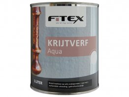 Fitex Krijtverf Aqua 1L Wit.