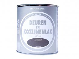 Hermadix Deuren en Kozijnenlak Antraciet 0,75L