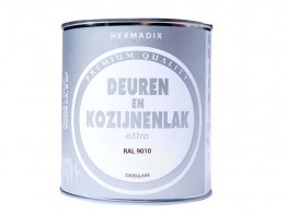 Hermadix Deuren en Kozijnenlak Ral 9010 0,75L