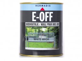 Hermadix e-off hardhout olie white wash 0,75L.