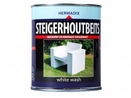 Hermadix steigerhoutbeits white wash 0,75L.